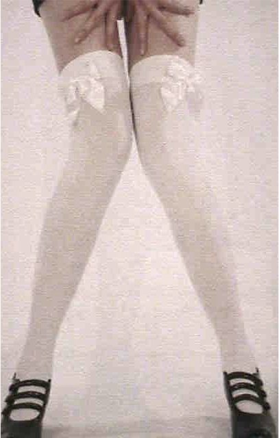 WiggleGirl with white thigh highs